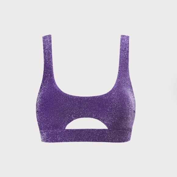 BERLOOK Purple Lurex Cut Out Bikini Top AND BOTTOM 23 - Picture 9 of 16